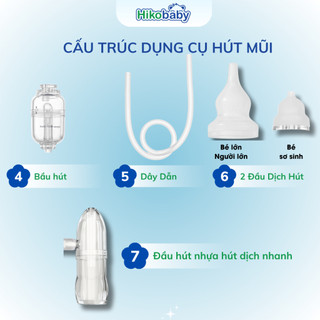 Combo Chăm Sóc Mũi Họng Toàn Diện Cho Bé: Máy Hút Mũi Hikobaby & Xịt Kháng Khuẩn Dizigone Baby 300ml
