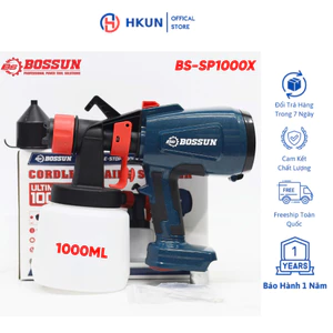 Thân Máy phun sơn dùng pin BOSHUN BS-SP1000X, 2 Kiểu phun - Bình chứa lớn 1000ml - Chân pin phổ thông