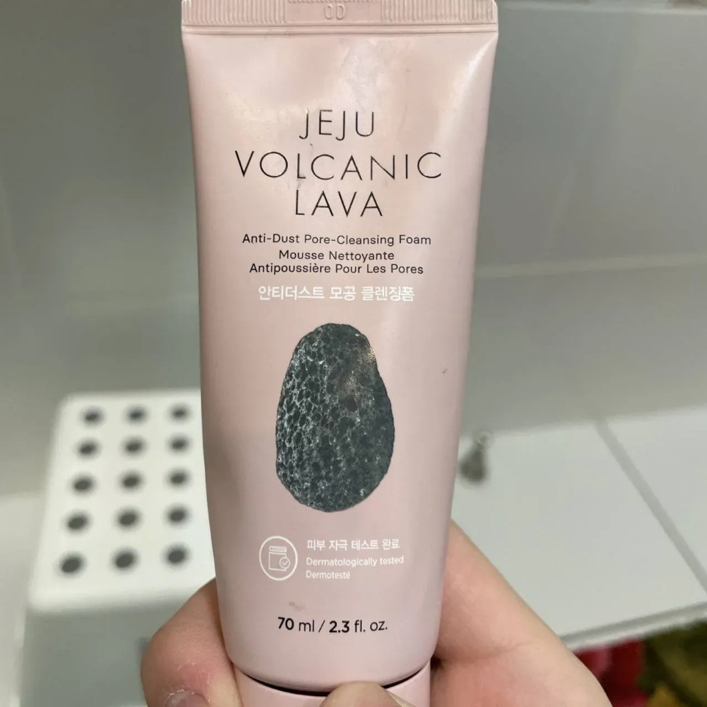 [Săn Sale] Sữa Rửa Mặt Làm Sạch Sâu THE FACE SHOP Jeju Volcanic Lava Anti Dust Pore Cleansing Foam 70ml