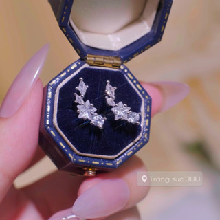 Bông Tai Mạ Vàng 18K Đính Kim Cương Nhân Tạo | Hot Trend Hàn Quốc | Phụ Kiện Thời Trang Cho Nữ | KT2087 JULI