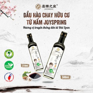 Dầu Hào Chay Hữu Cơ Từ Nấm JoySpring (210ml & 500) Phù Hợp Cho Người Ăn Chay, Ăn Healthy - Natural  Market