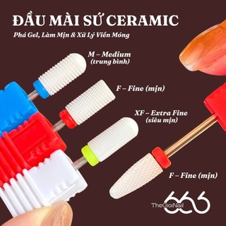 Đầu Mài Sứ Phá Gel Ceramic Nail Drill Bit – Tháo Gel, Làm Mịn, Xử Lý Viền Móng Êm Không Nóng Chính Hãng Thegioinail666
