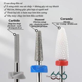 Đầu Mài Sứ Phá Gel Ceramic Nail Drill Bit – Tháo Gel, Làm Mịn, Xử Lý Viền Móng Êm Không Nóng Chính Hãng Thegioinail666