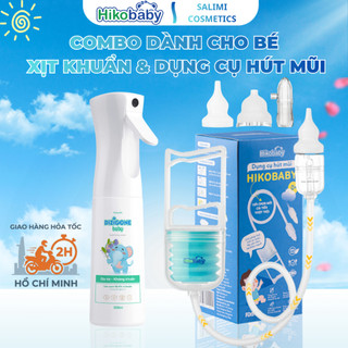 Combo Chăm Sóc Mũi Họng Toàn Diện Cho Bé: Máy Hút Mũi Hikobaby & Xịt Kháng Khuẩn Dizigone Baby 300ml