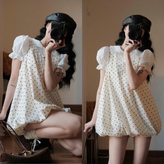 Váy Bí Dáng Phồng Họa Tiết Hoa Nhí Bi Xinh Xắn Không Kèm Áo Trong Vintage Floral Bubble Dress