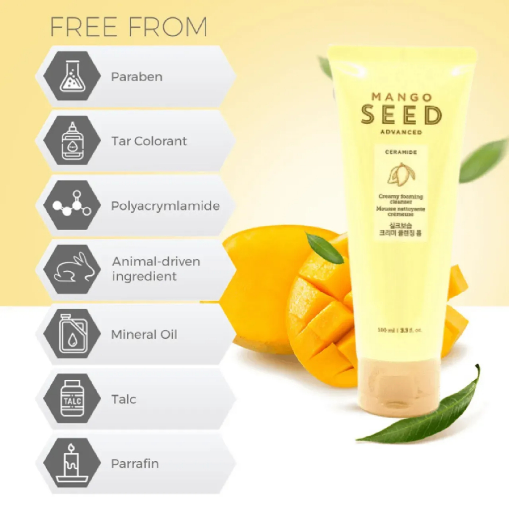 Sữa Rửa Mặt Dưỡng Ẩm THE FACE SHOP Mango Seed Creamy Foaming Cleanser 100ml