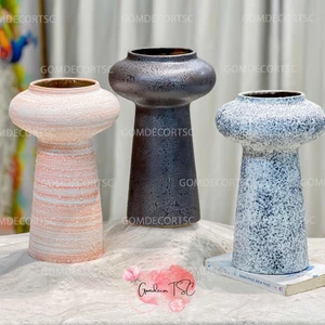 Bình Hoa Gốm Sứ Bát Tràng Dáng Búp Bê Cắm Hoa Decor Trang Trí Phòng Khách Đẹp GomdecorTSC