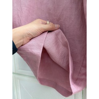 (Sẵn HCM) JUNE LINEN-QD16. Quần dài Linen 100% lưng thun. Dài 100cm, ống 30cm.