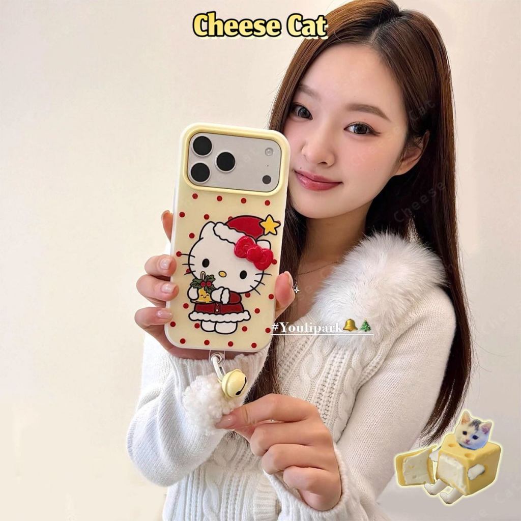 Phim hoạt hình mùa hè Mũ chuối Ốp điện thoại iPhone hình Kitty cho iPhone 15 16 17 11 12 13 14 Pro Max Xs Max XR