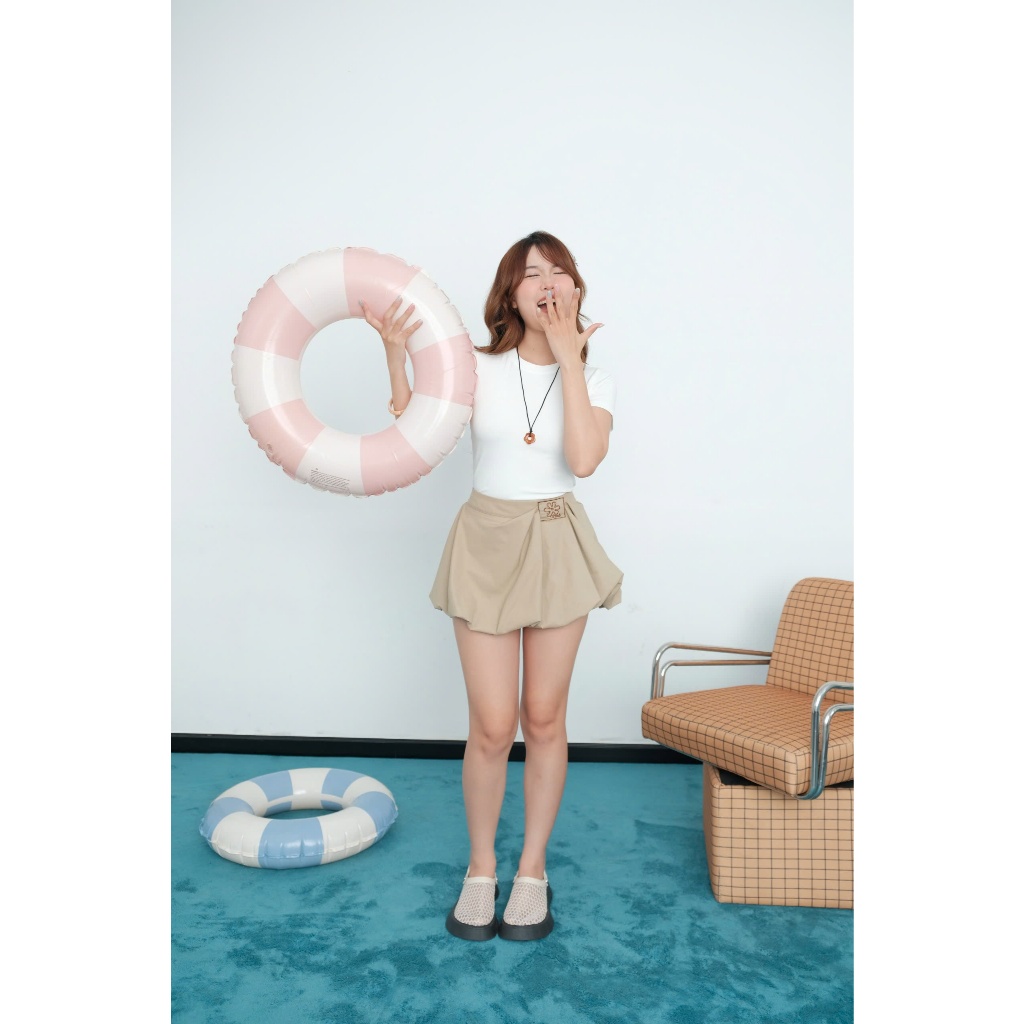 Chân Váy Nữ CIDAL SKIRT Form Bí Ngắn Đính Tag Hoa Lạ Mắt SECODEE