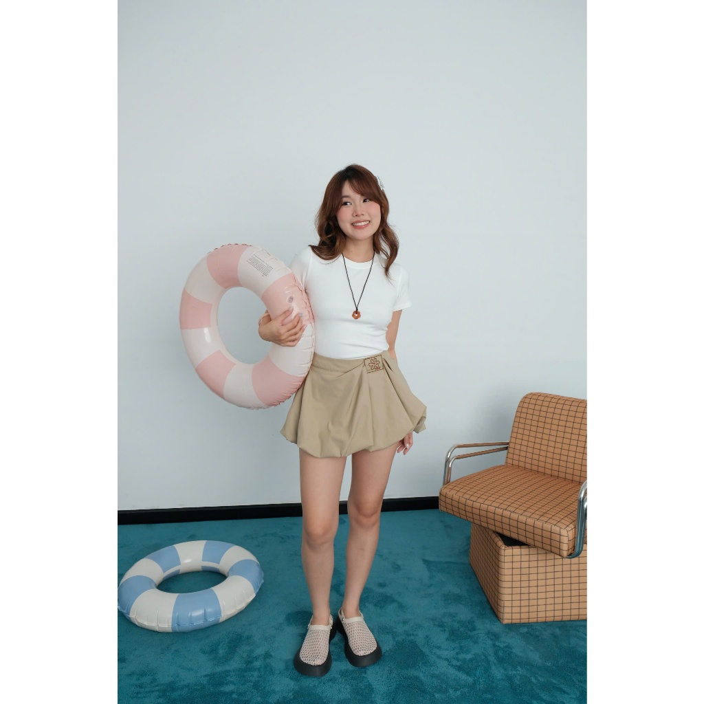 Chân Váy Nữ CIDAL SKIRT Form Bí Ngắn Đính Tag Hoa Lạ Mắt SECODEE