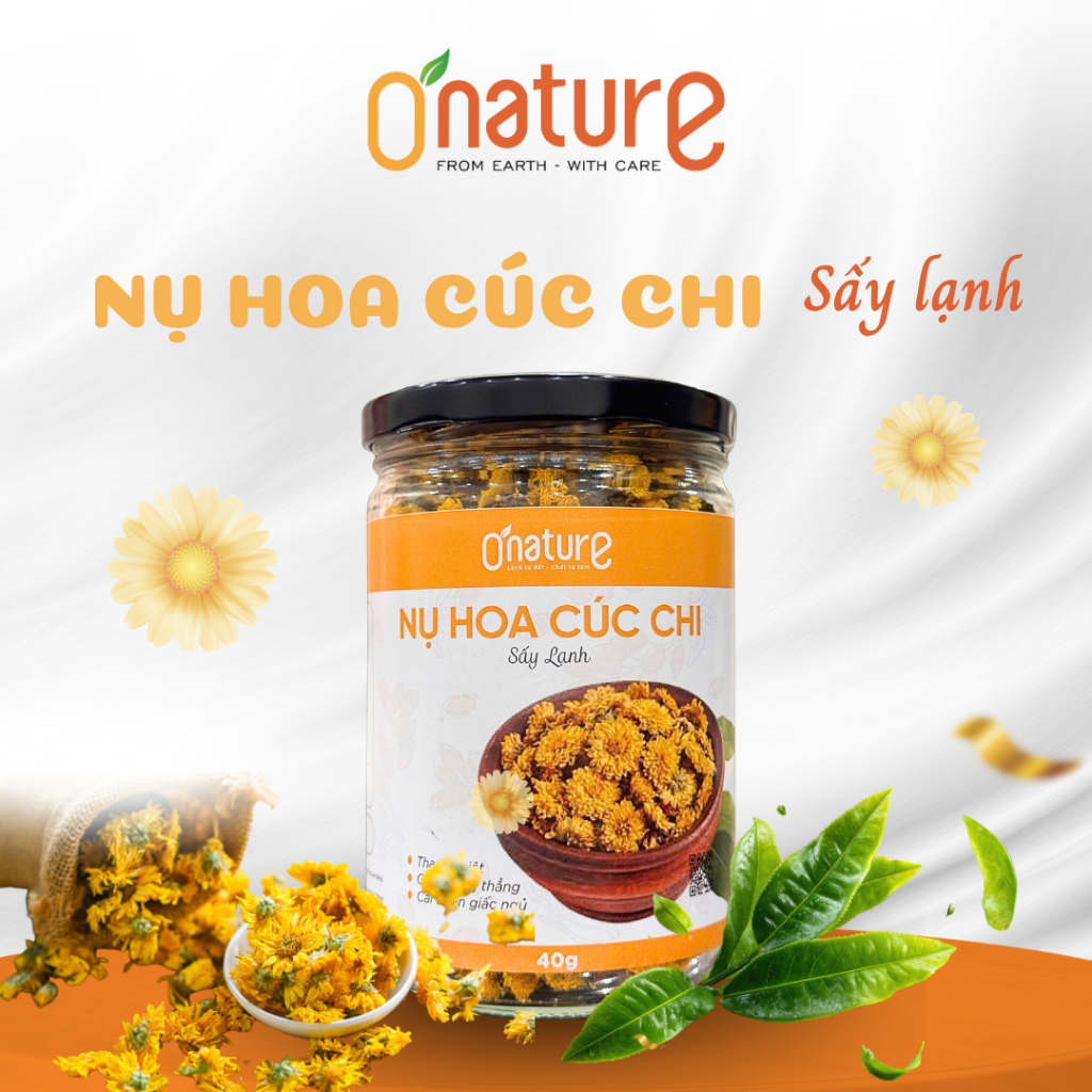 Nụ Hoa Cúc Chi Sấy Lạnh - O'Nature - Loại Cao Cấp
