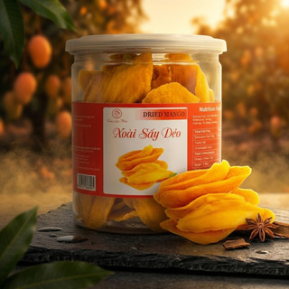 Xoài Sấy Dẻo 300g Chua Ngọt Tự Nhiên Dẻo Mềm