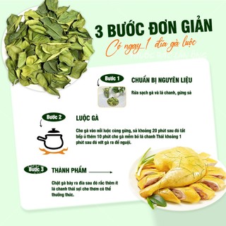 Lá chanh Thái sấy khô 100g, lá chúc nguyên lá, thơm sạch, gia vị nấu ăn - TBLãn ông