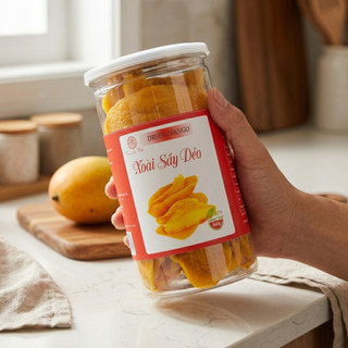 Xoài Sấy Dẻo 1Kg - Loại 1 Dẻo Ngon Tự Nhiên