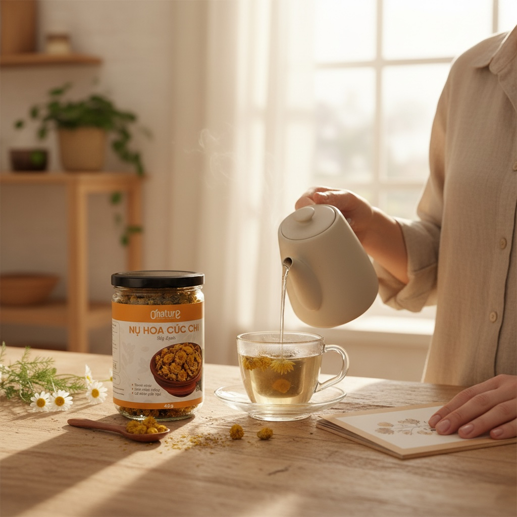 Nụ Hoa Cúc Chi Sấy Lạnh - O'Nature - Loại Cao Cấp