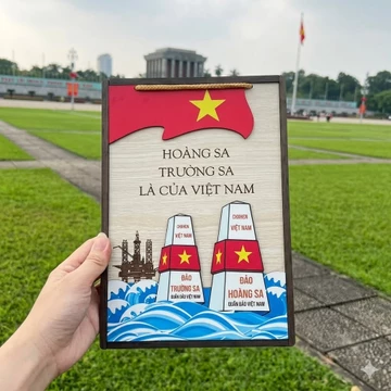 Tranh treo decor phòng chủ đề yêu nước bằng gỗ trang trí phòng khách , văn phòng , decor phòng ngủ hàng loại 1