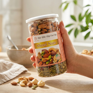 Mix Hạt Dinh Dưỡng 6 Loại Cao Cấp 1 Kg – Healthy, Giòn Ngon, Nhiều Size