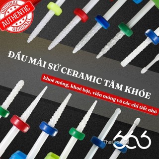 Đầu Mài Sứ Ceramic Tăm Khóe – Mũi Mài Khoé Bột Chống Nóng, Làm Sạch Viền Móng, Khóe Móng Chuẩn Máy 2.35mm Thegioinail666