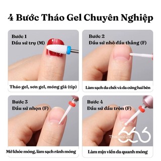 Đầu Mài Sứ Ceramic Tăm Khóe – Mũi Mài Khoé Bột Chống Nóng, Làm Sạch Viền Móng, Khóe Móng Chuẩn Máy 2.35mm Thegioinail666