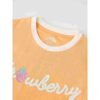 Bộ đồ bé gái strawberry YODY chất liệu cotton 100% mềm mại GCST26S006