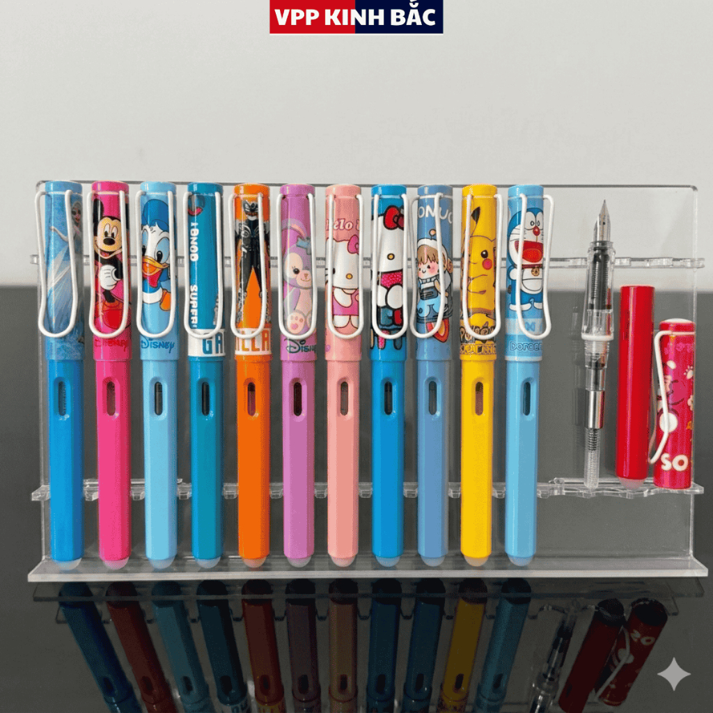 5 Bút Máy Ngòi Mài S-04 (Mới) Nét Chữ Tiêu Chuẩn 0.38mm .(Bút Sử Dụng Ống Mực +Mực Lọ).