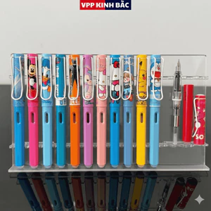 5 Bút Máy Ngòi Mài S-04 (Mới) Nét Chữ Tiêu Chuẩn 0.38mm .(Bút Sử Dụng Ống Mực +Mực Lọ).