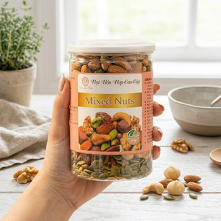 Mix 6 Loại Hạt Dinh Dưỡng 300g Cao Cấp Healthy Giòn Bùi Thơm Ngon