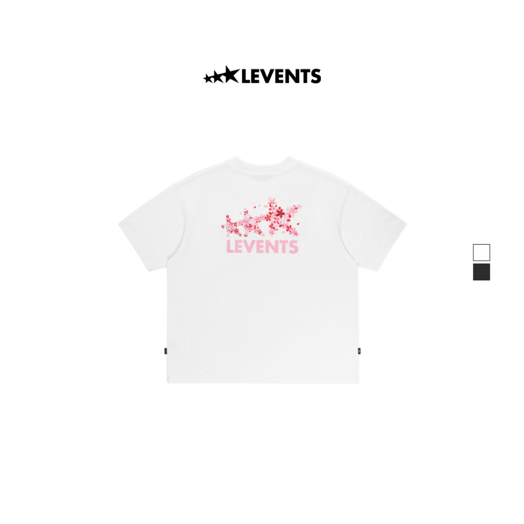 Áo Thun Levents Sakura Signature Logo Semi-Oversized Tee 100% Cotton T-shirt