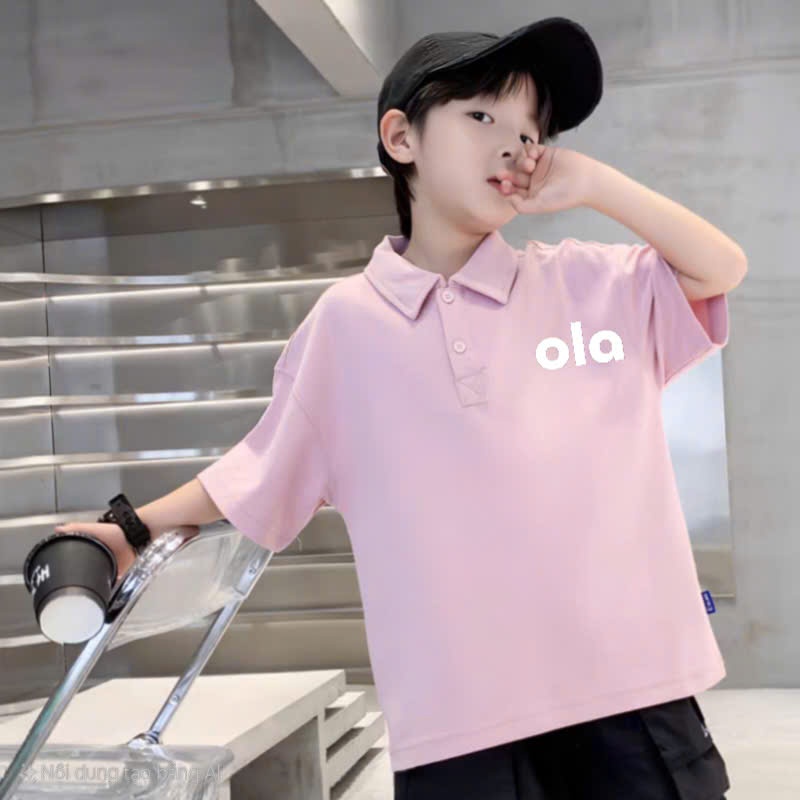 O LA ( COMBO 1-2-3 ) ÁO POLO BÉ TRAI SZ 14 - 43 KG CHẤT POLY CÁ XẤU ÁO BÉ TRAI MÙA HÈ