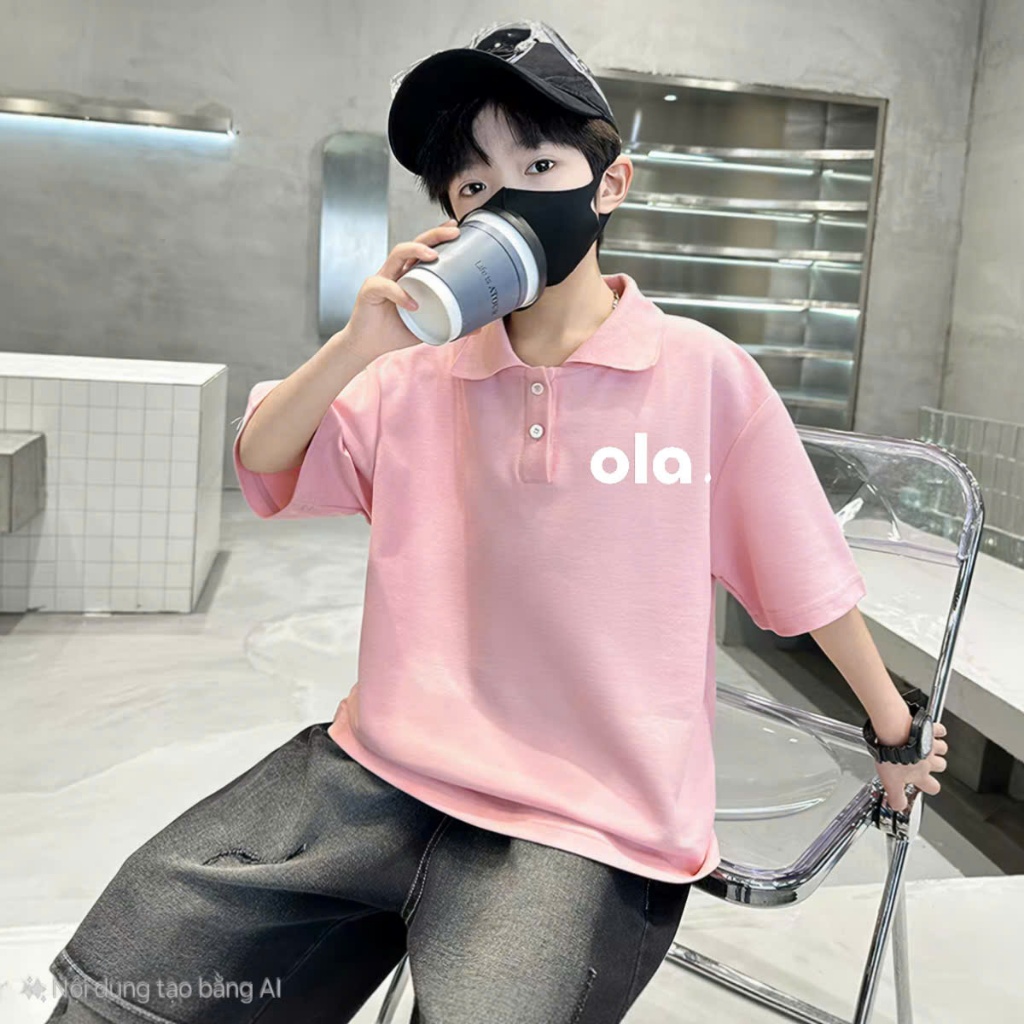 O LA ( COMBO 1-2-3 ) ÁO POLO BÉ TRAI SZ 14 - 43 KG CHẤT POLY CÁ XẤU ÁO BÉ TRAI MÙA HÈ
