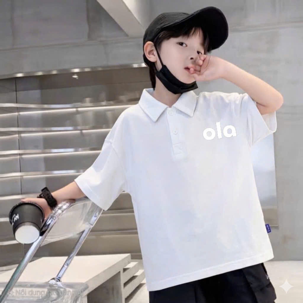O LA ( COMBO 1-2-3 ) ÁO POLO BÉ TRAI SZ 14 - 43 KG CHẤT POLY CÁ XẤU ÁO BÉ TRAI MÙA HÈ