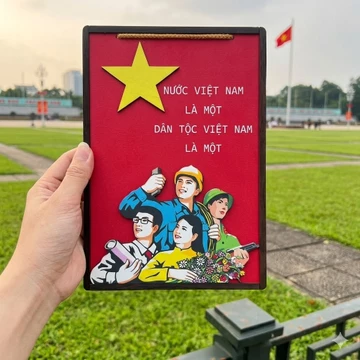 Tranh Việt Nam là một treo trang trí văn phòng , decor phòng khách decor phòng ngủ chủ đề yêu nước , bảng gỗ decor