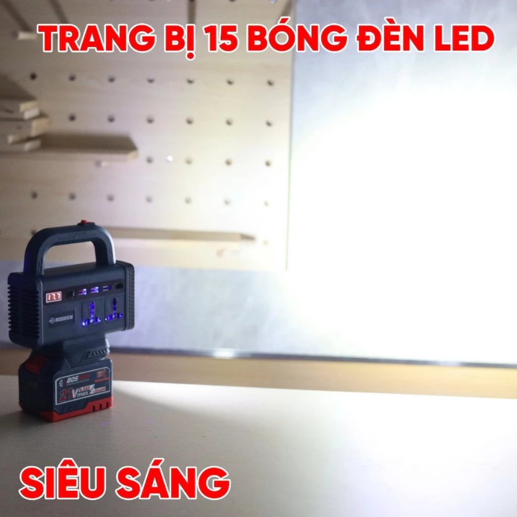 Thân Đế chuyển đổi nguồn điện BS BOSSUN BS-CD220L, Đa dạng ổ cắm, Có đèn LED tắt mở, Chân pin phổ thông
