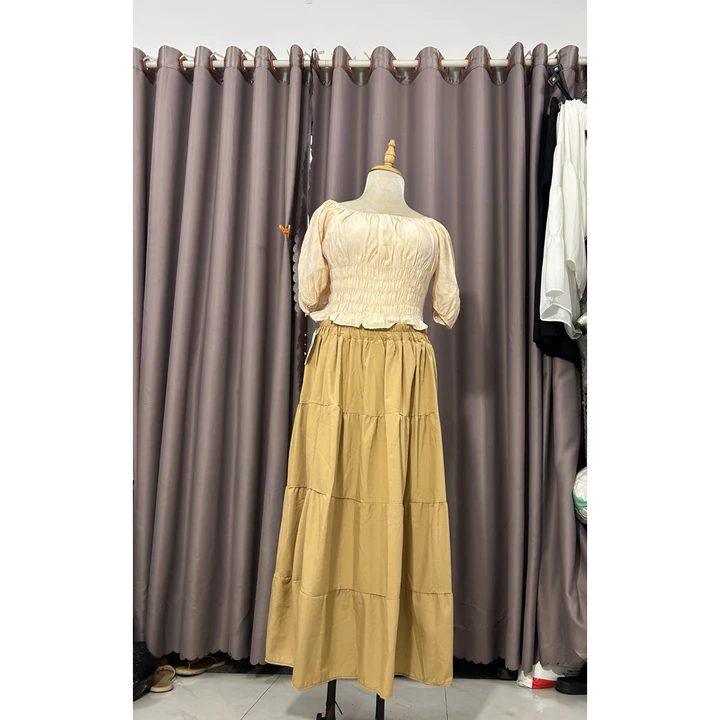 chân váy bigsize nữ bigsize chân váy tầng bigsize uzzang 60-100kg
