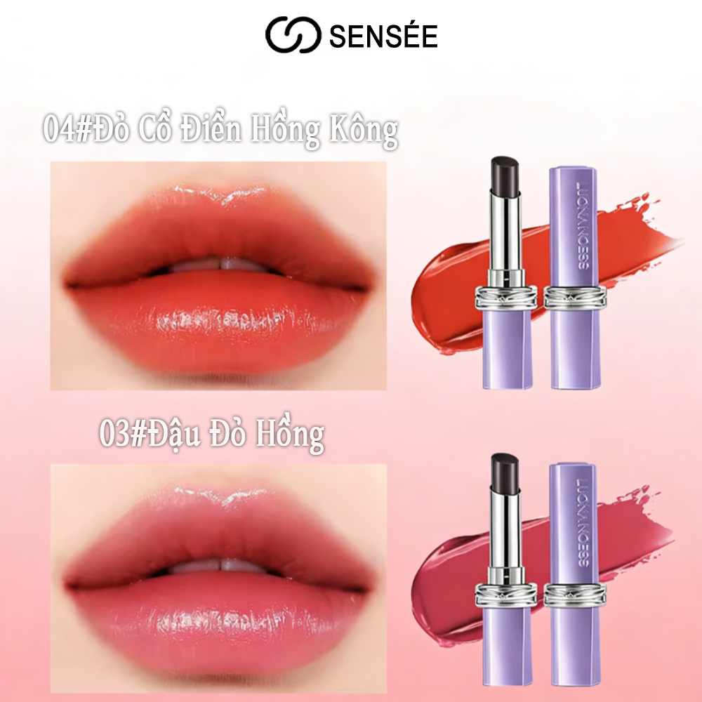 Son Môi GECOMO dưỡng ẩm, Son môi đổi màu 3 trong 1, Son bóng dưỡng môi có màu, bóng mịn, lâu trôi, chống thấm nước