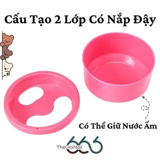 Bát Ngâm Tay Làm Nail Chuyên Dụng - Dụng Cụ Làm Mềm Da Tay Cao Cấp 2 Lớp Thiết Kế Cho Spa Và Cá Nhân THEGIOINAIL666