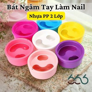 Bát Ngâm Tay Làm Nail Chuyên Dụng - Dụng Cụ Làm Mềm Da Tay Cao Cấp 2 Lớp Thiết Kế Cho Spa Và Cá Nhân THEGIOINAIL666