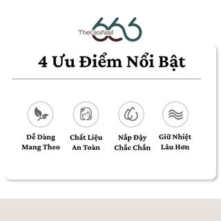 Bát Ngâm Tay Làm Nail Chuyên Dụng - Dụng Cụ Làm Mềm Da Tay Cao Cấp 2 Lớp Thiết Kế Cho Spa Và Cá Nhân THEGIOINAIL666