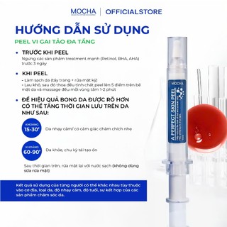 Combo Retinol Mix Peel & Kem Chông Nắng Phục Hồi SPF 50 Mocha Derma 50g, Cho Mọi Loại Da