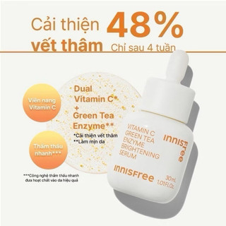 Tinh chất Vitamin C bọc Enzyme Trà xanh mờ thâm, trắng da sau 4 tuần INNISFREE