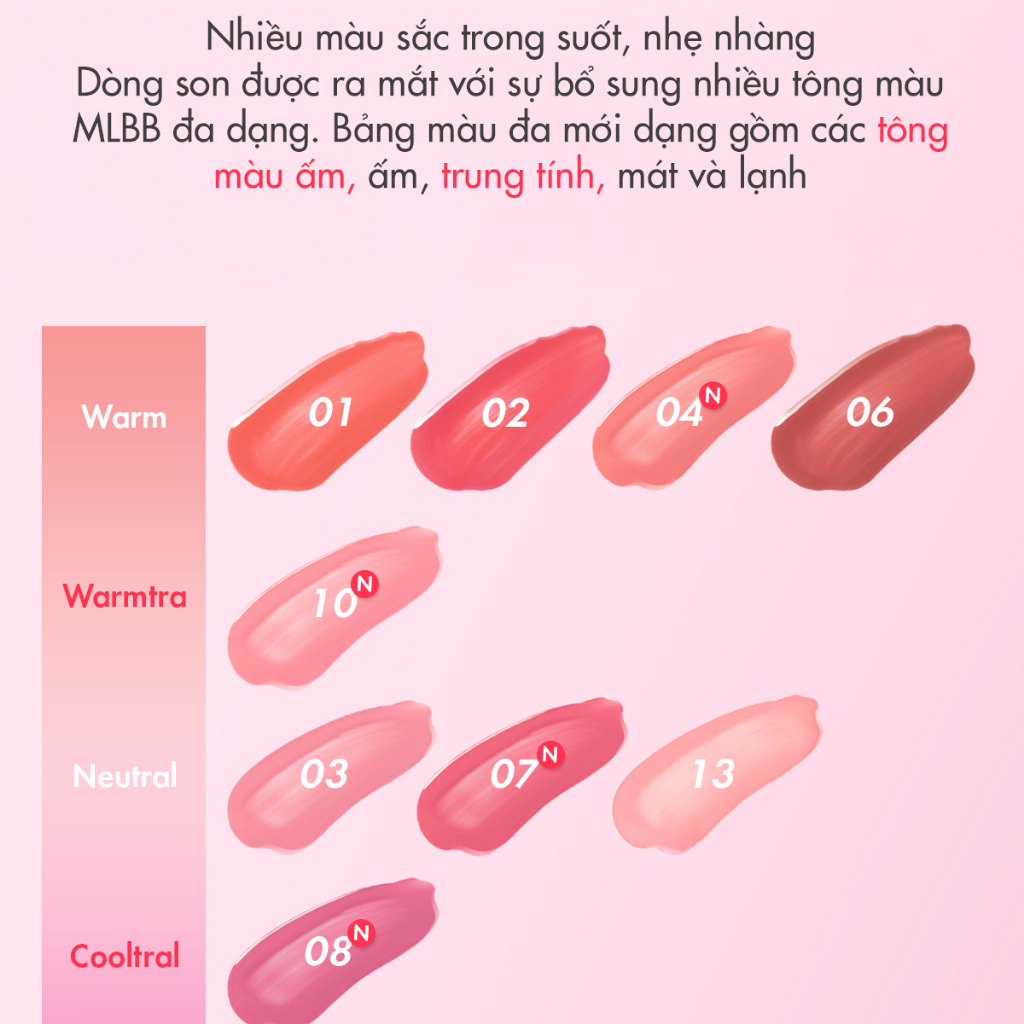 [Săn Sale] Son Nước Bóng Thuần Chay Amuse Dew Tint 4g