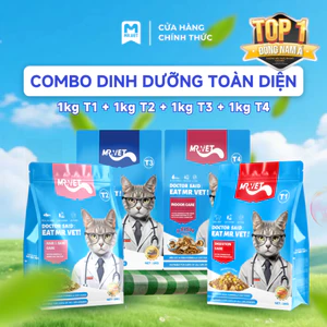 Thức ăn cho mèo MRVET COMBO SIÊU DINH DƯỠNG TOÀN DIỆN cân bằng dinh dưỡng, hỗ trợ sức khỏe tim mạch