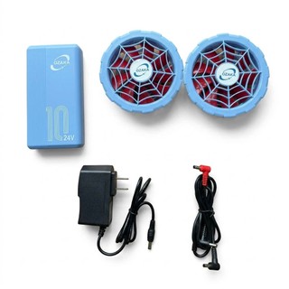 Áo điều hòa 2 quạt pin 8-15h 🔥 áo chống nóng công nhân 🔋 pin trâu siêu mát 💨 làm mát nhanh – bảo hành 12 tháng