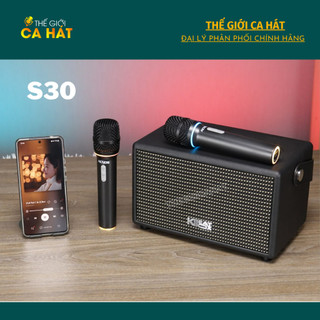 ACNOS S30 Loa Karaoke Mini Bluetooth NGHE ĐÃ HÁT HAY ACNOS Soncamedia + Tặng 2 chống lăn