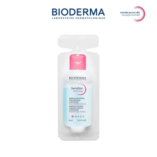 [QUÀ TẶNG KHÔNG BÁN] Tẩy trang mắt môi Micellar 2 lớp thế hệ mới Bioderma Sensibio H2O Eye 9ml