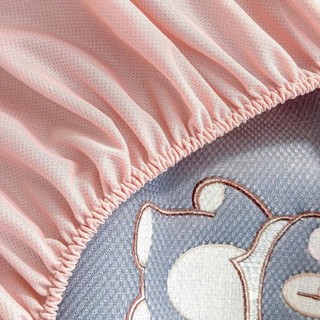 Chiếu Băng Lạnh Thêu Cabybara Mát lạnh, Set 3 Món Chiếu Điều Hòa Băng Lạnh Bọc Đệm Kèm 2 Vỏ Gối