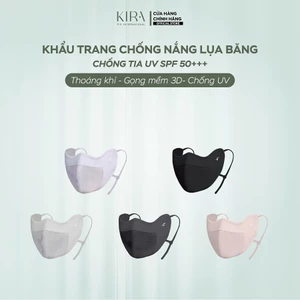 Khẩu Trang Chống Nắng Lụa Băng Cao Cấp UPF 50+ - Mặt Nạ Chống Tia UV Bảo Vệ Mắt Gọng 3D Thông Minh - Khẩu Trang Thể Thao