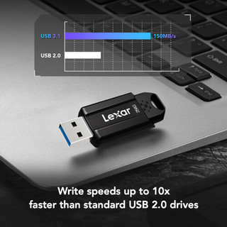 USB 64GB/ 128GB/ 256GB Lexar S80 3.1, Tốc độ đọc 150MB/s, Nhỏ gọn, Tương thích PC/ MAC