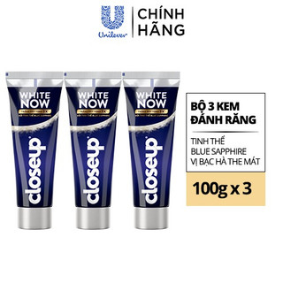 [SHOPEEVIP] Combo 6 Kem đánh răng Closeup White Now - Trắng Bật Tông 3X TỨC THÌ với Công nghệ Ánh Sáng Xanh 100g